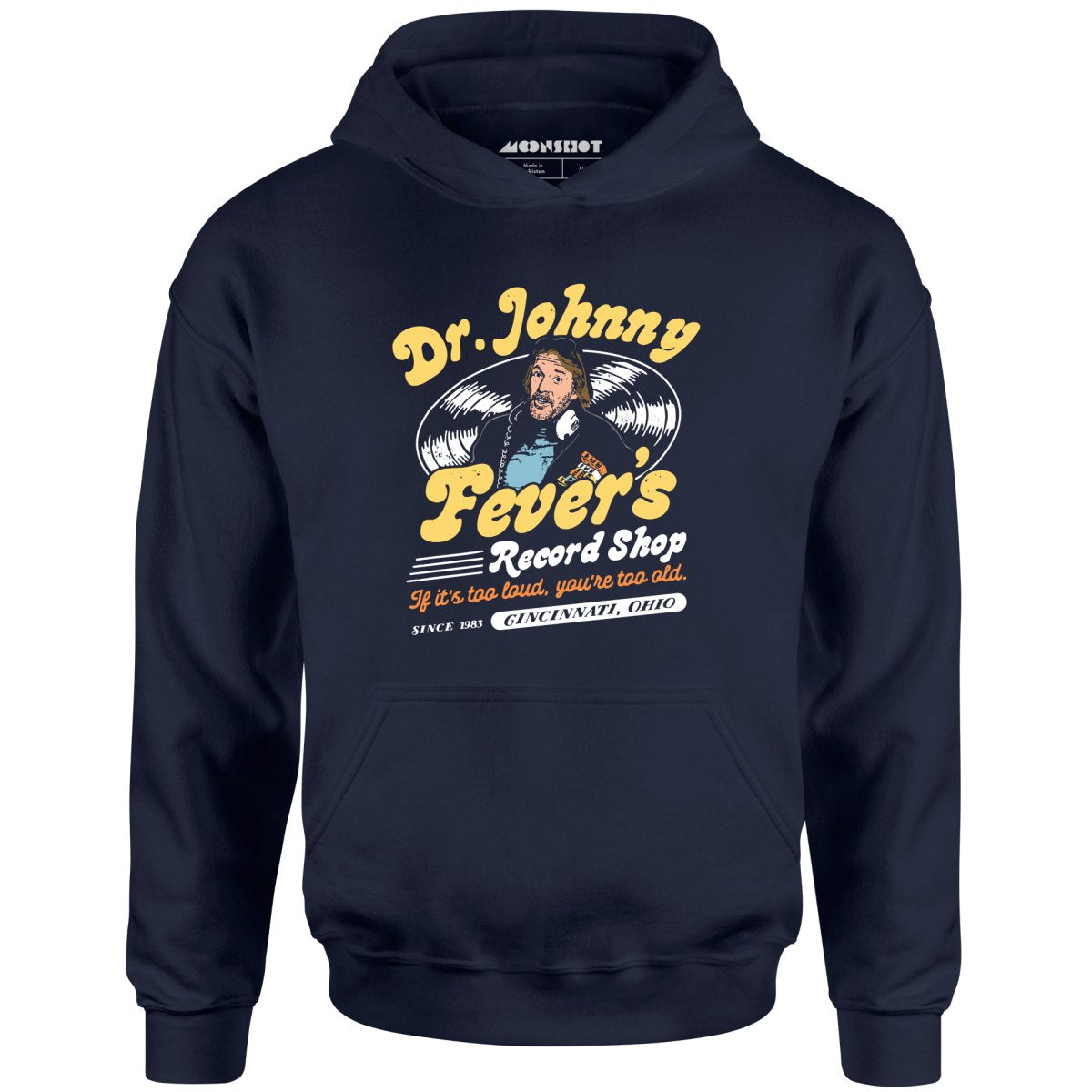Dr. Johnny Fever's Record Shop - Unisex Hoodie