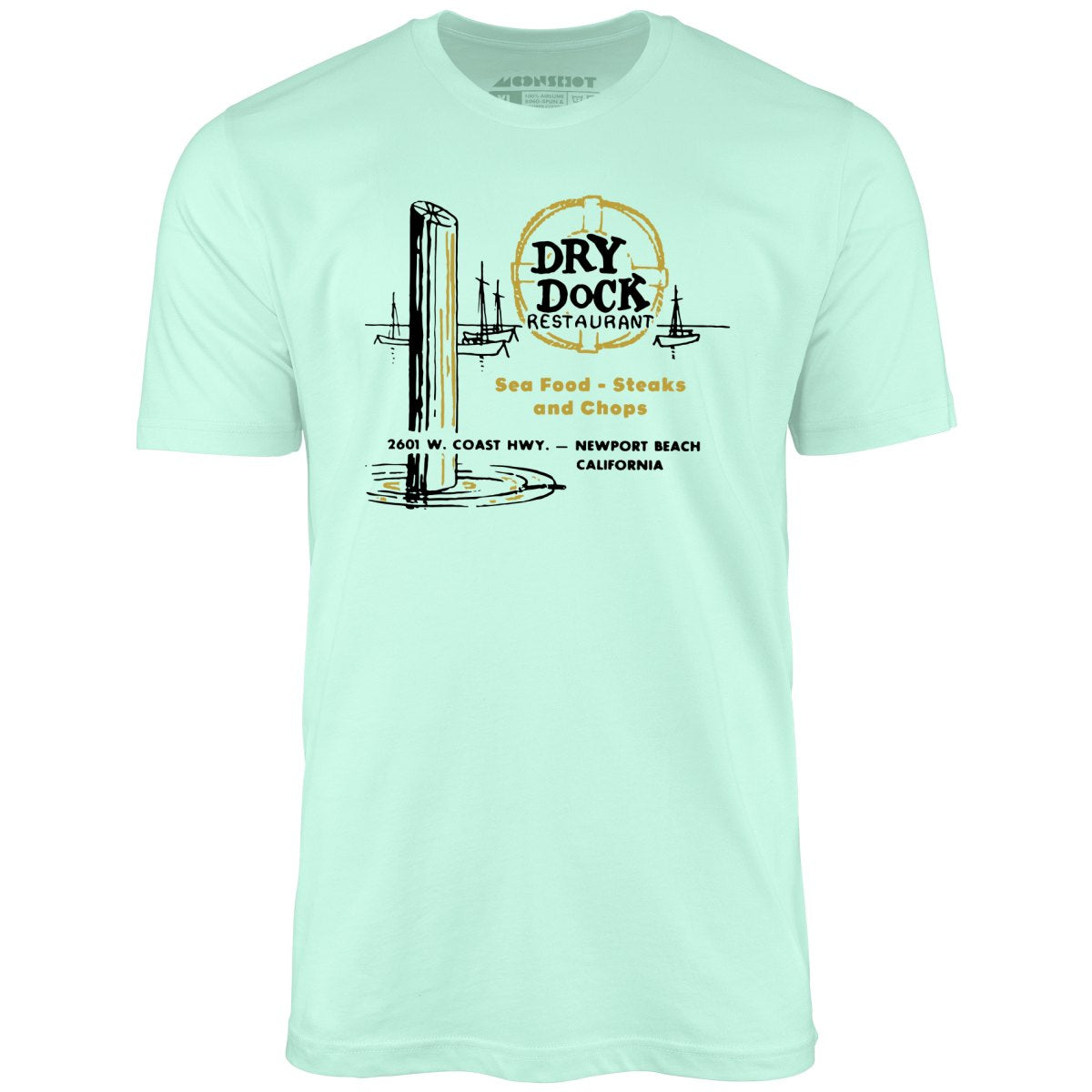 Dry Dock - Newport Beach, CA - Vintage Restaurant - Unisex T-Shirt