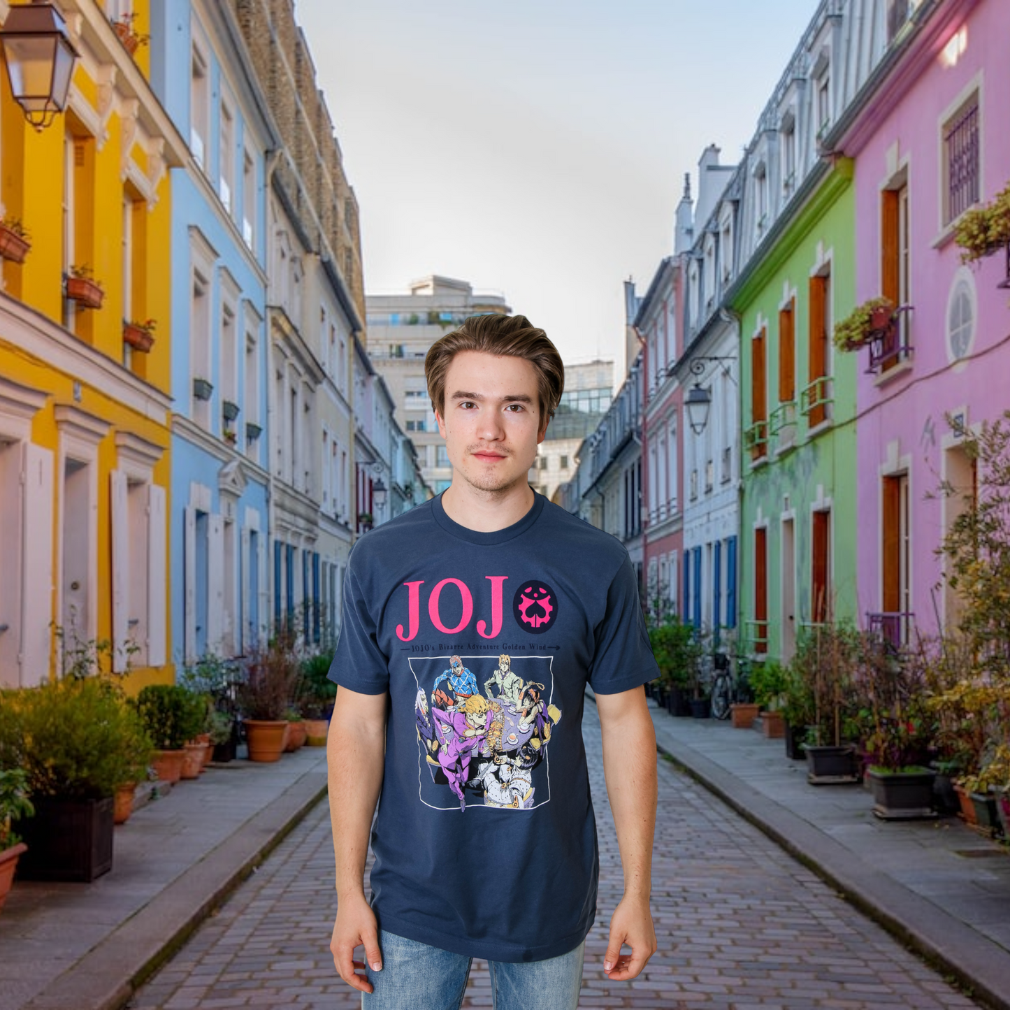 JoJo's Bizarre Adventure Golden Wind Officially Licensed Adult T-Shirt