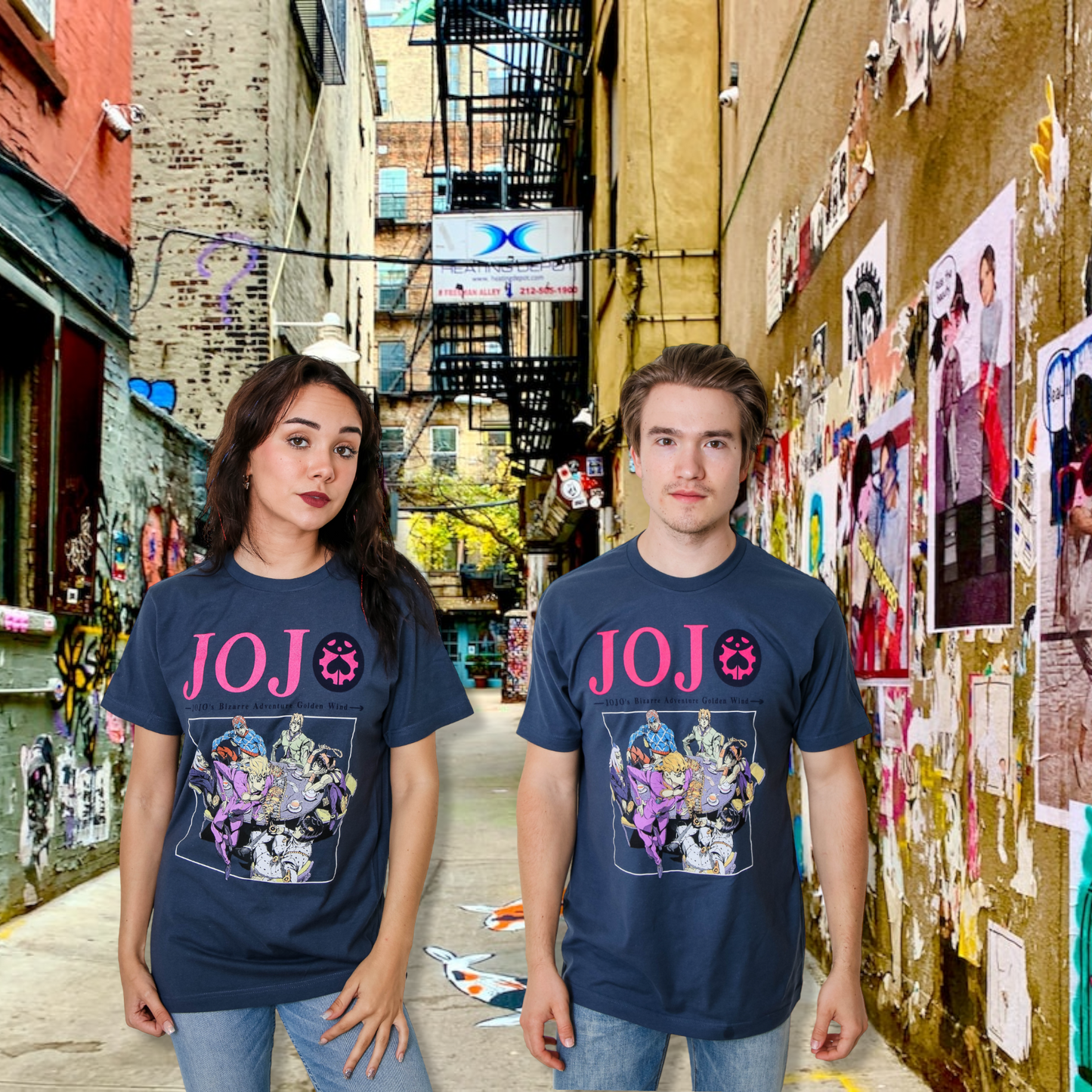 JoJo's Bizarre Adventure Golden Wind Officially Licensed Adult T-Shirt