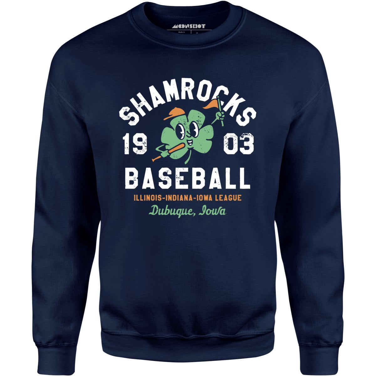 Dubuque Shamrocks - Iowa - Vintage Defunct Baseball Teams - Unisex Sweatshirt