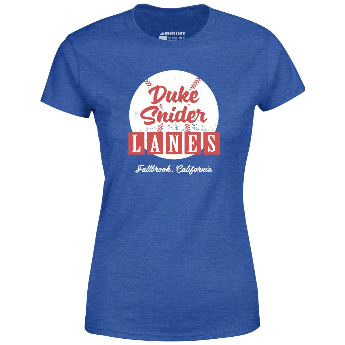 Duke Snider Lanes - Fallbrook, CA - Vintage Bowling Alley - Women's T-Shirt