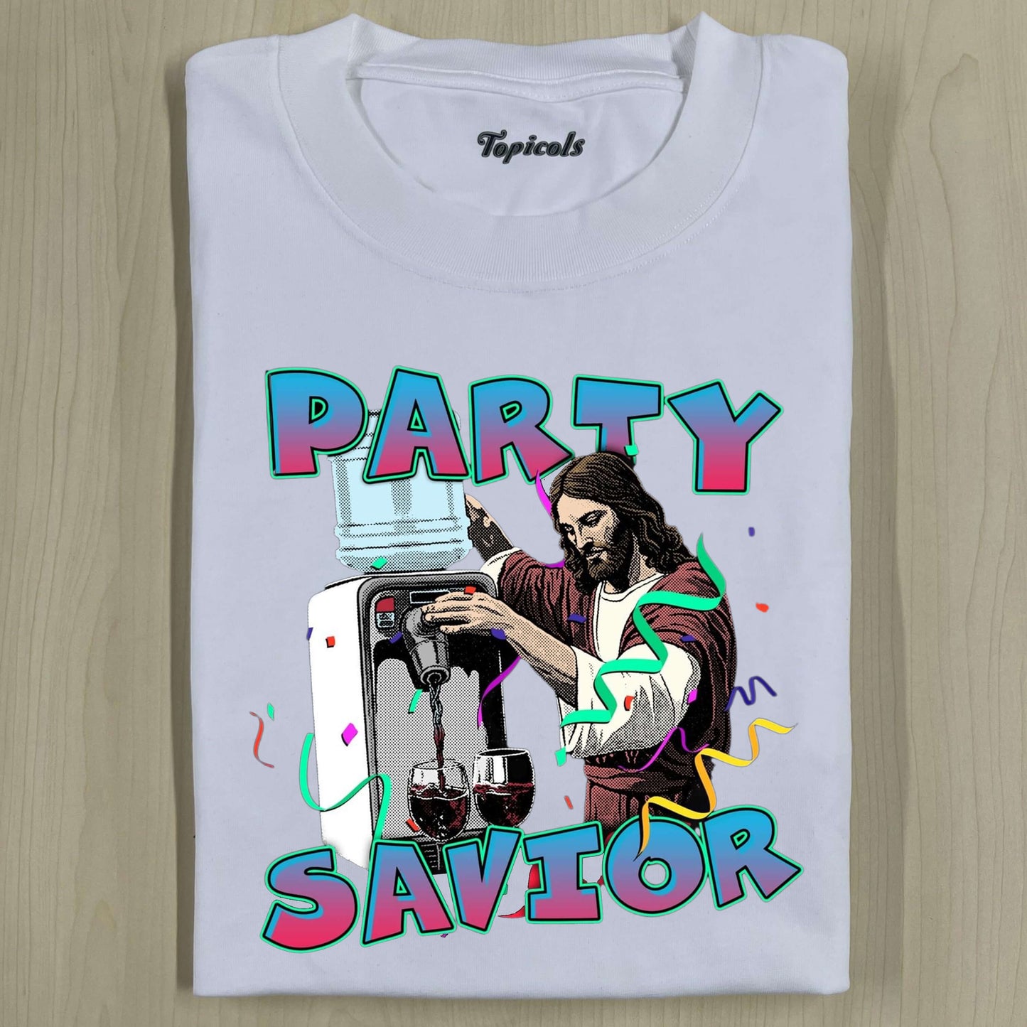 TIS THE SEASON TO TURN WATER INTO WINE TEE - clothing by TeeHivey.com (Image 5)