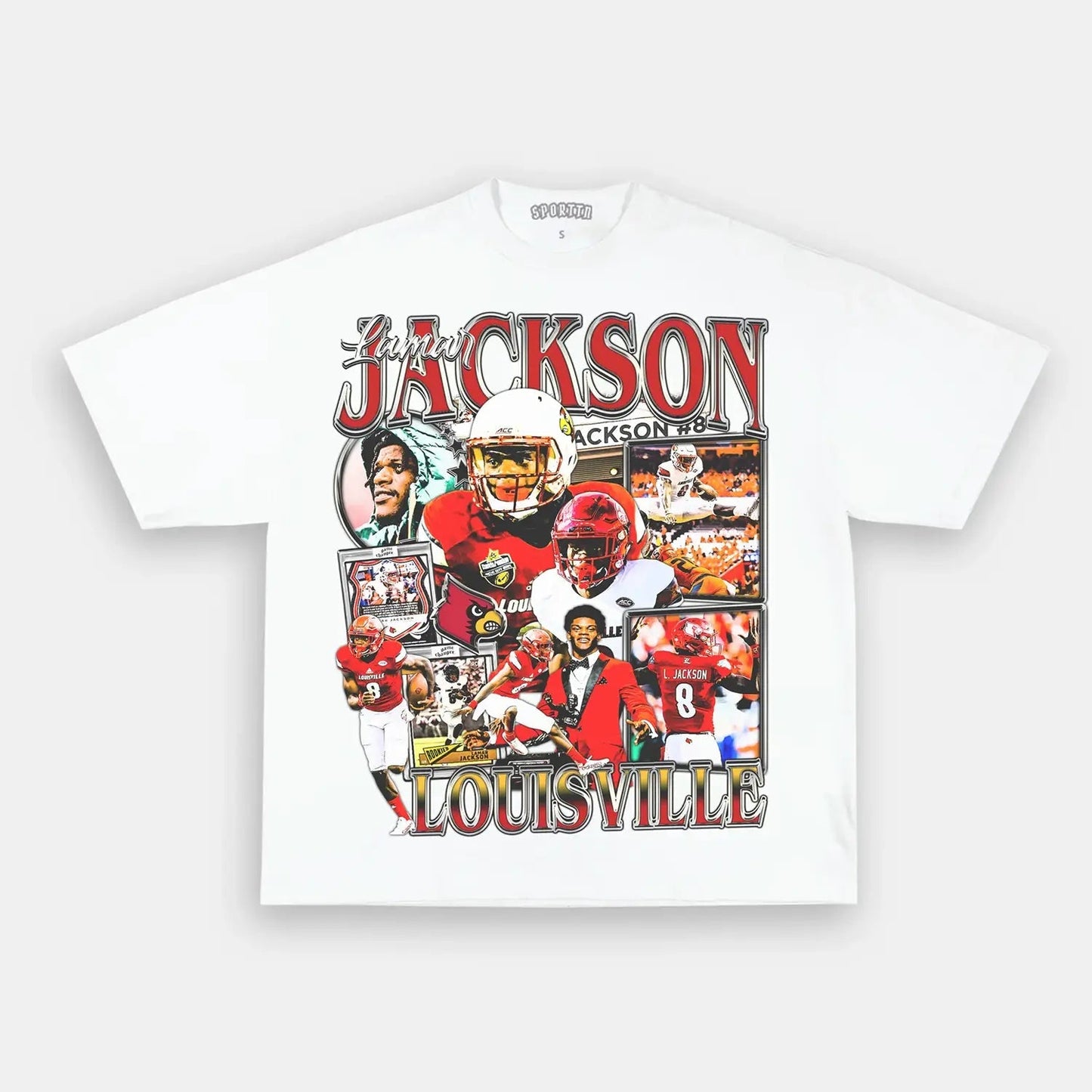 LAMAR JACKSON - LOUISVILLE TEE - clothing by TeeHivey.com (Image 2)