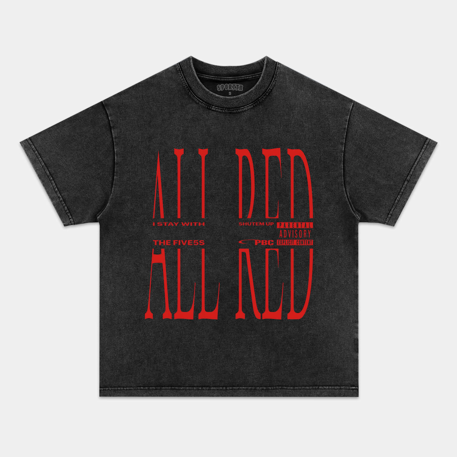 PLAYBOI CARTI & ALL RED TEE - clothing by TeeHivey.com (Image 2)