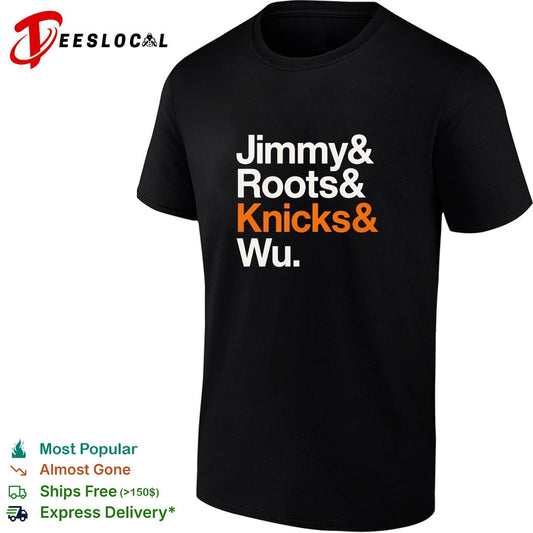 Jimmy and Roots and Knicks and Wu nickname basketball graphic shirt