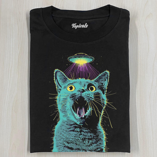 ABDUCCIÃ³N ALIEN CAT  T-SHIRT
