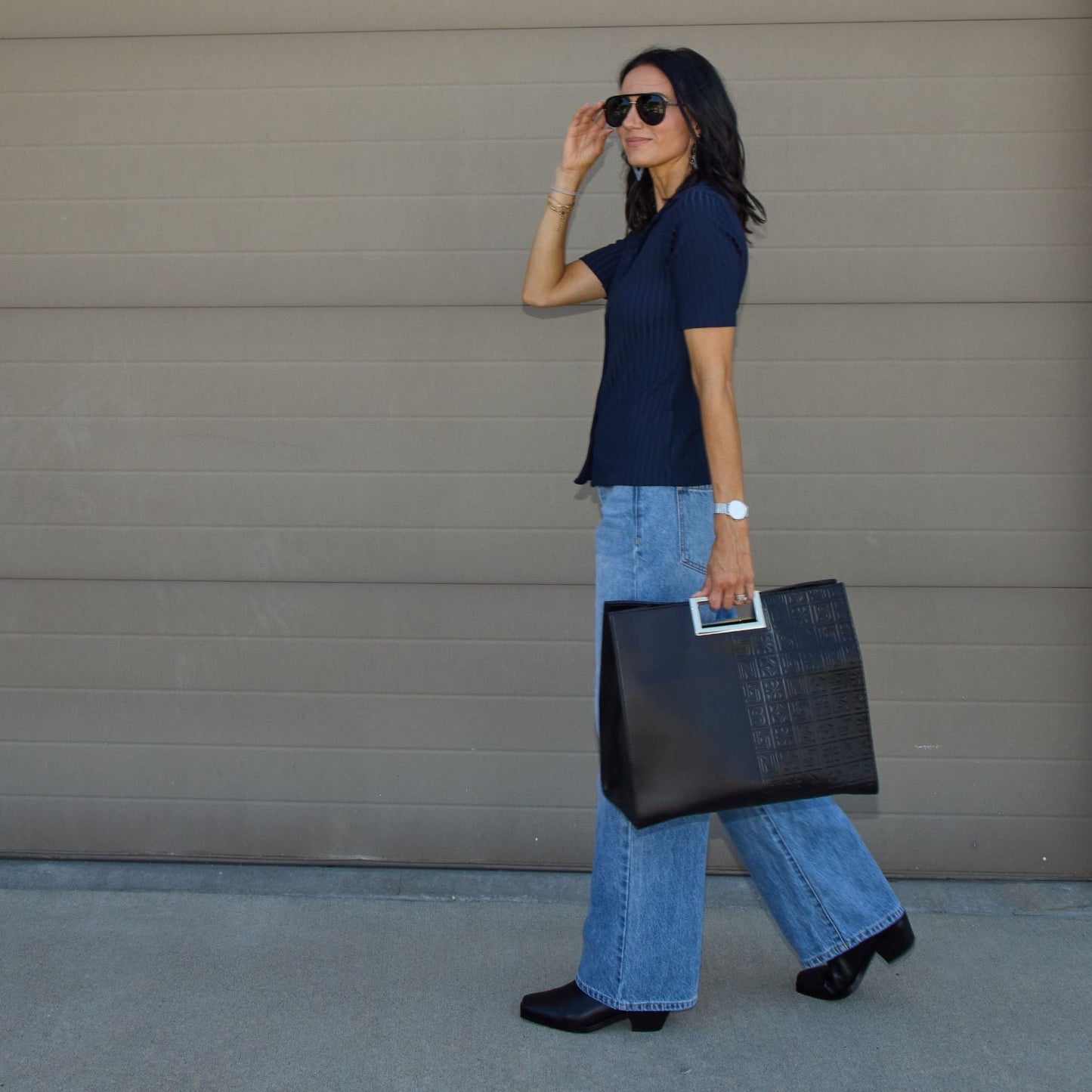 Earhart Black Sunglasses