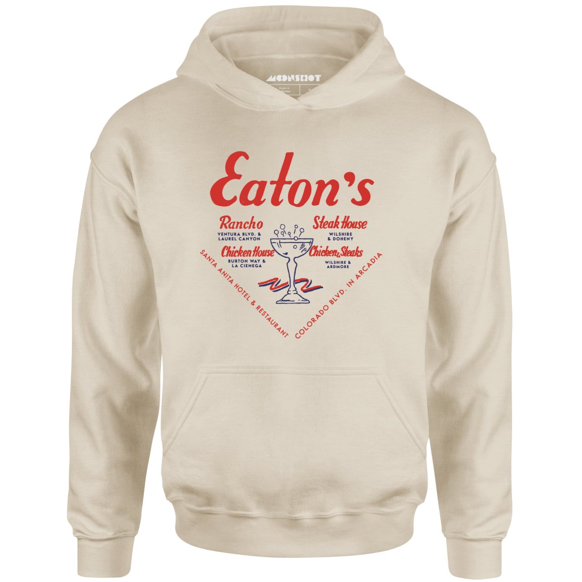 Eatons Restaurants - Los Angeles, CA - Vintage Restaurant - Unisex Hoodie