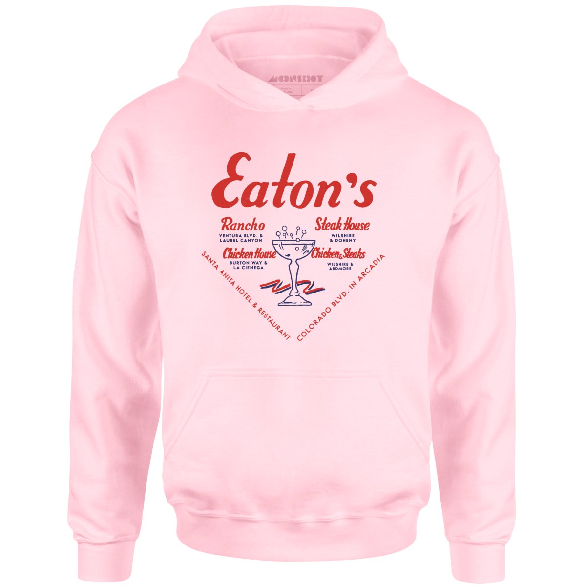 Eatons Restaurants - Los Angeles, CA - Vintage Restaurant - Unisex Hoodie