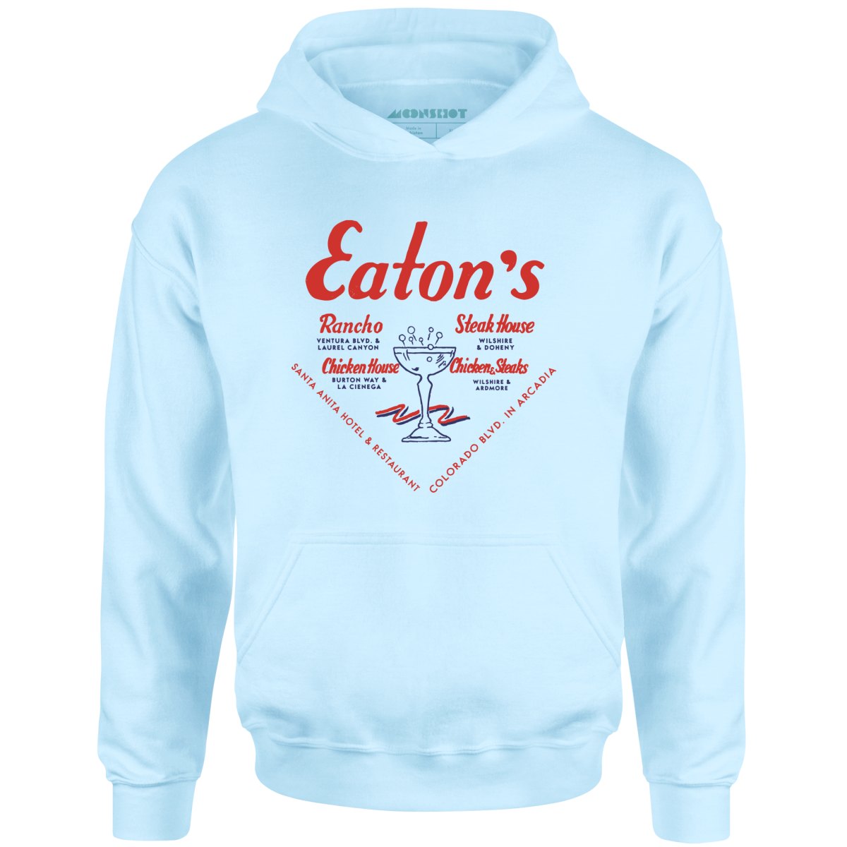 Eatons Restaurants - Los Angeles, CA - Vintage Restaurant - Unisex Hoodie