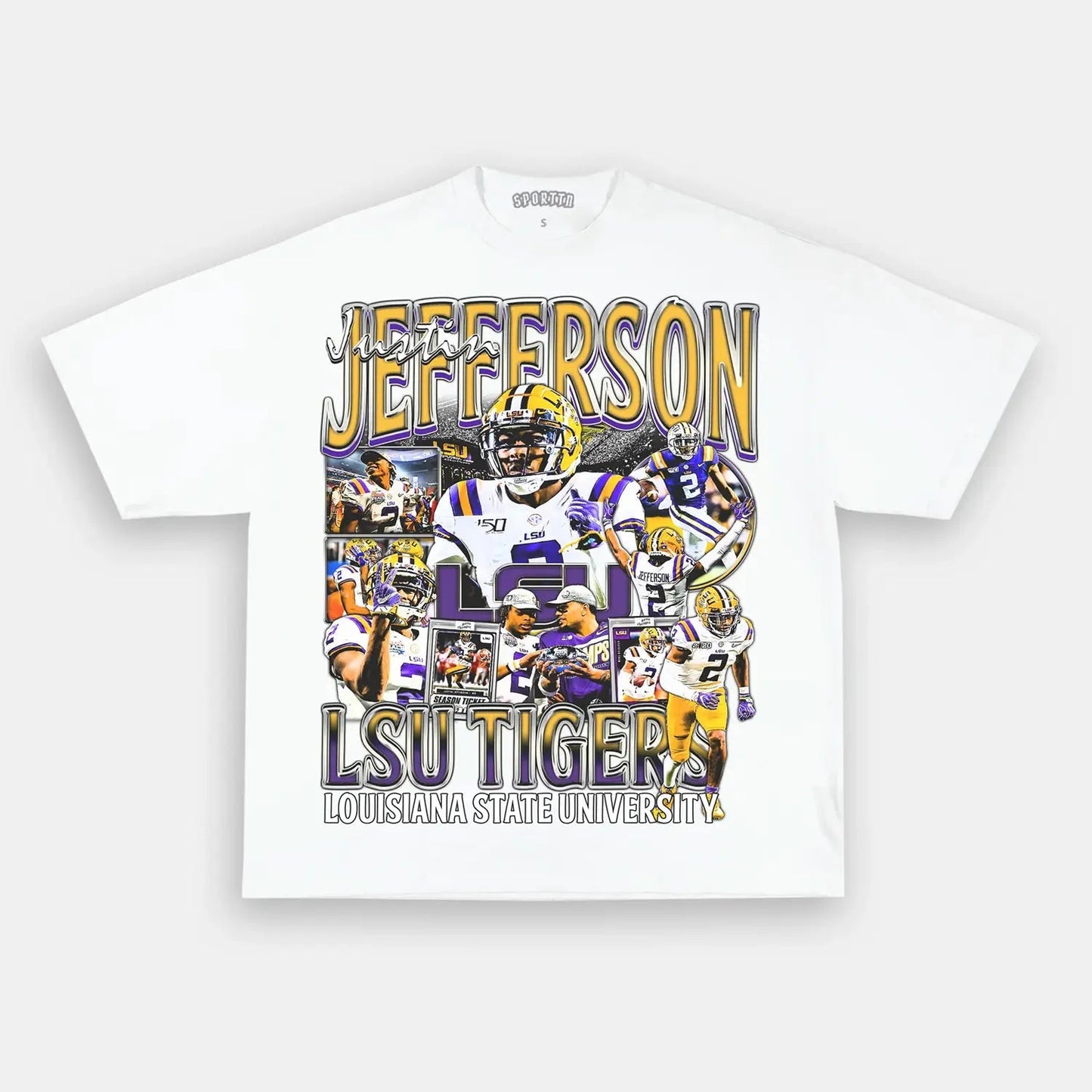 JUSTIN JEFFERSON - LSU TEE - clothing by TeeHivey.com (Image 2)