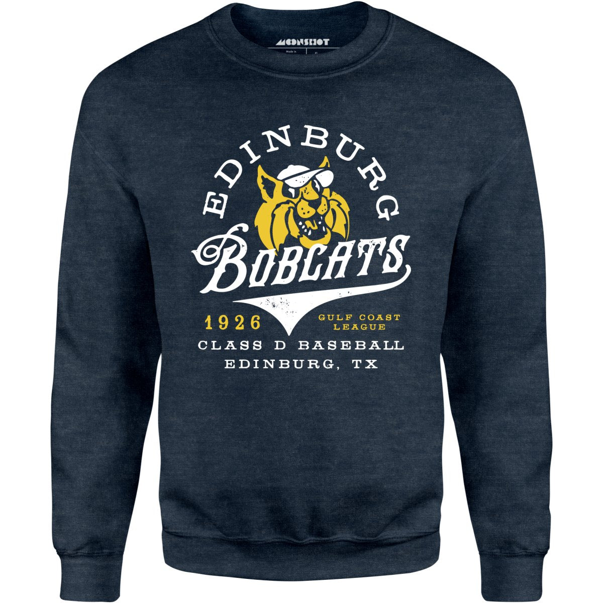 Edinburg Bobcats - Texas - Vintage Defunct Baseball Teams - Unisex Sweatshirt