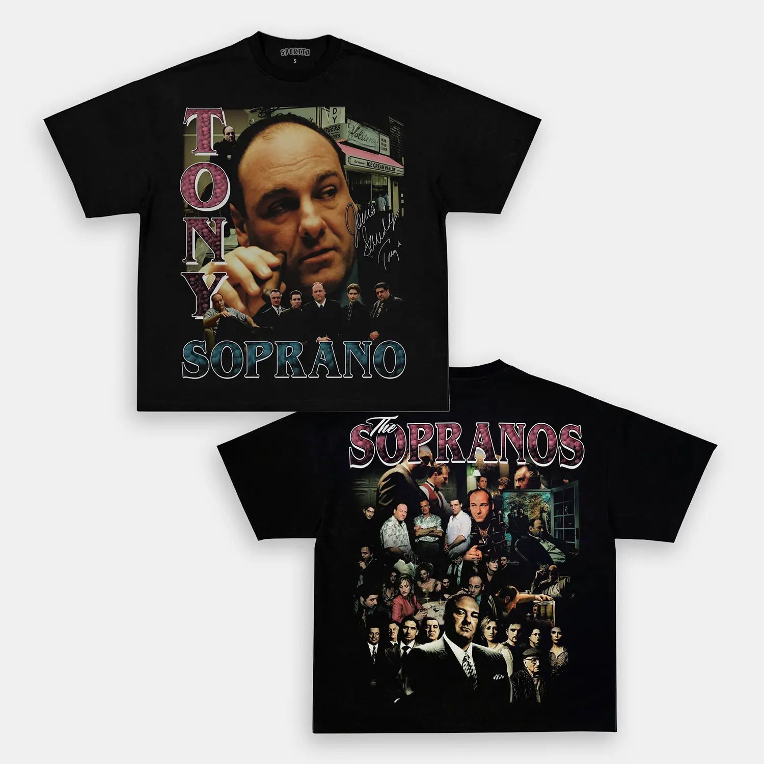 TONY SOPRANO TEE V2 - clothing by TeeHivey.com (Image 1)