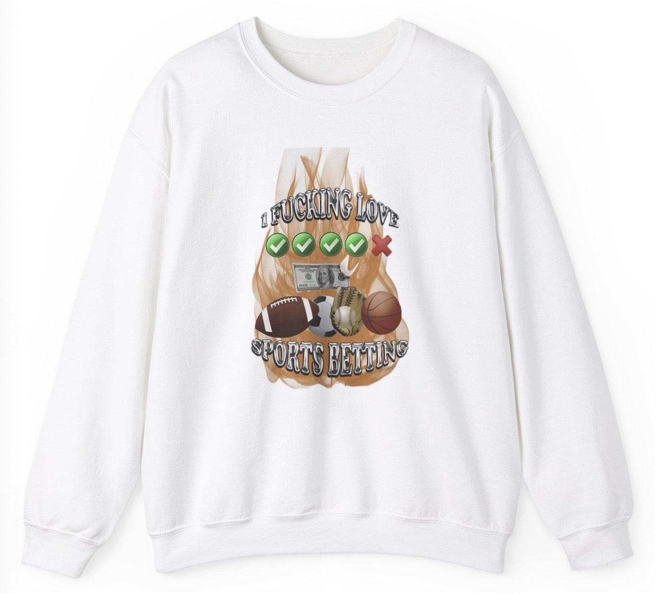 Sports Betting Sweatshirt - clothing by TeeHivey.com (Image 1)