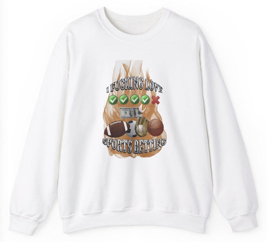 Sports Betting Sweatshirt - clothing by TeeHivey.com (Image 1)