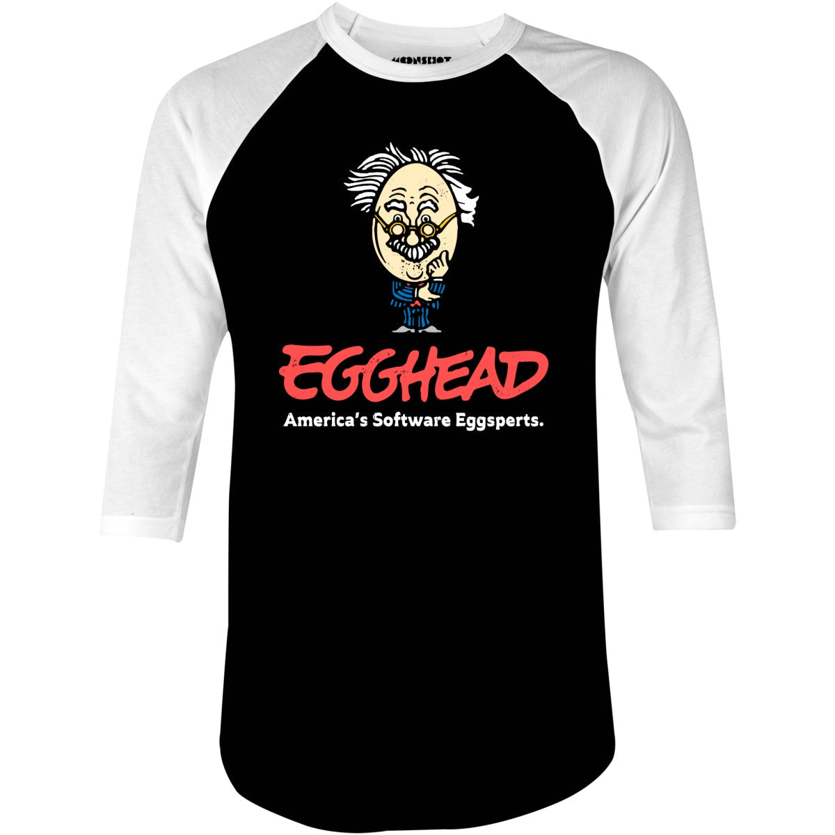 Egghead Software - Defunct Software Store - 3/4 Sleeve Raglan T-Shirt