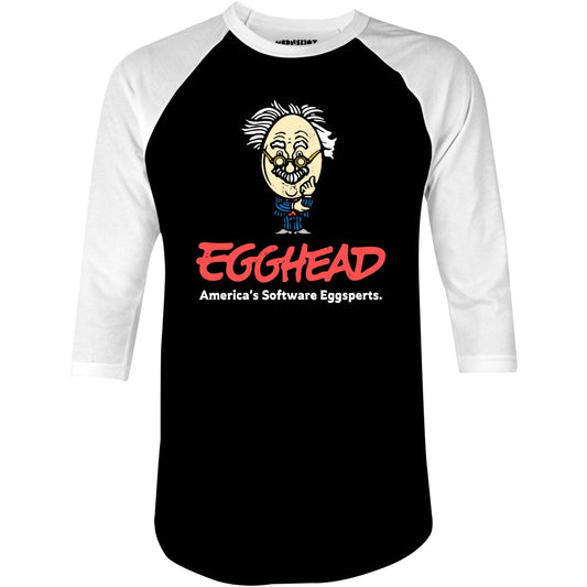 Egghead Software - Defunct Software Store - 3/4 Sleeve Raglan T-Shirt