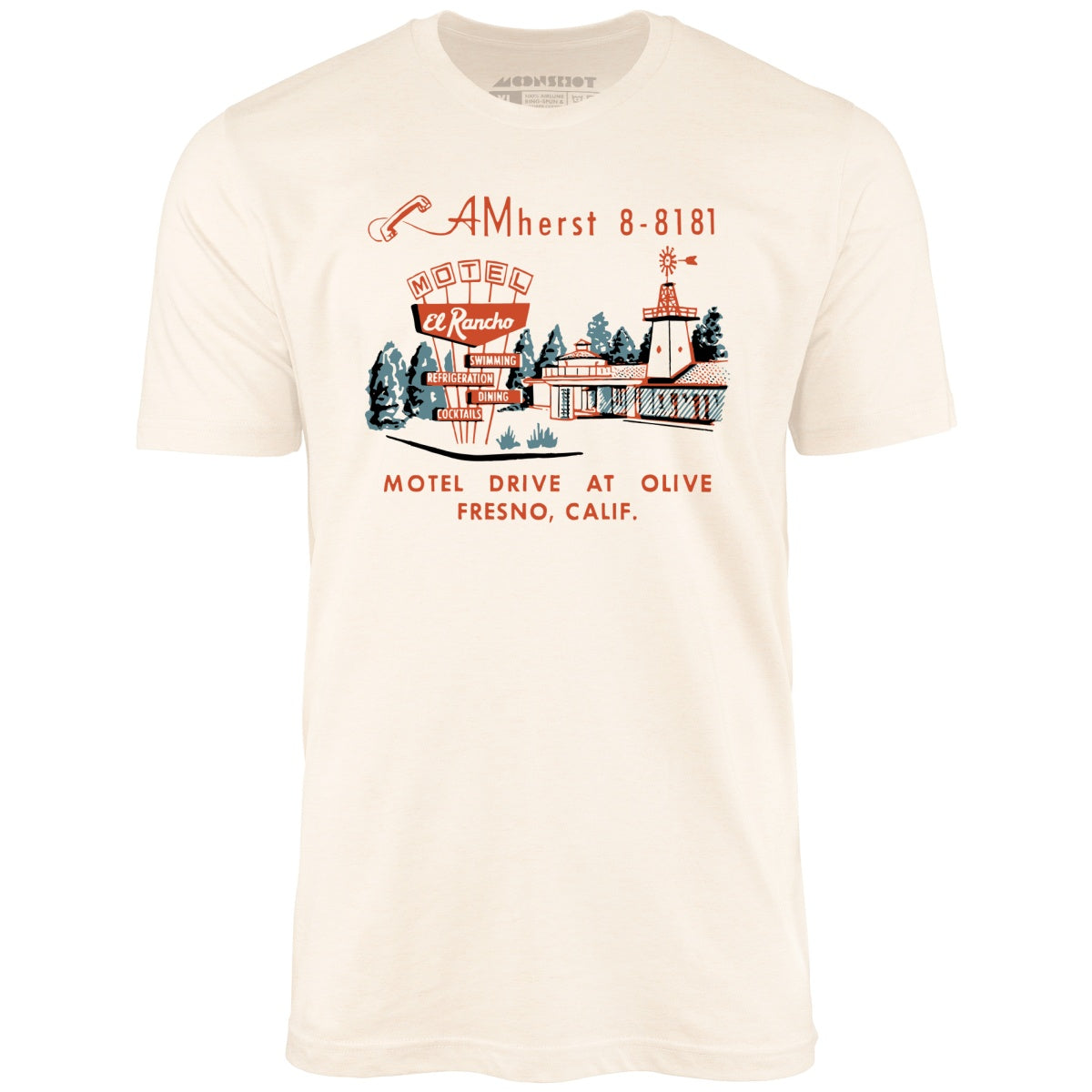 El Rancho Motel - Fresno, CA - Vintage Motel - Unisex T-Shirt