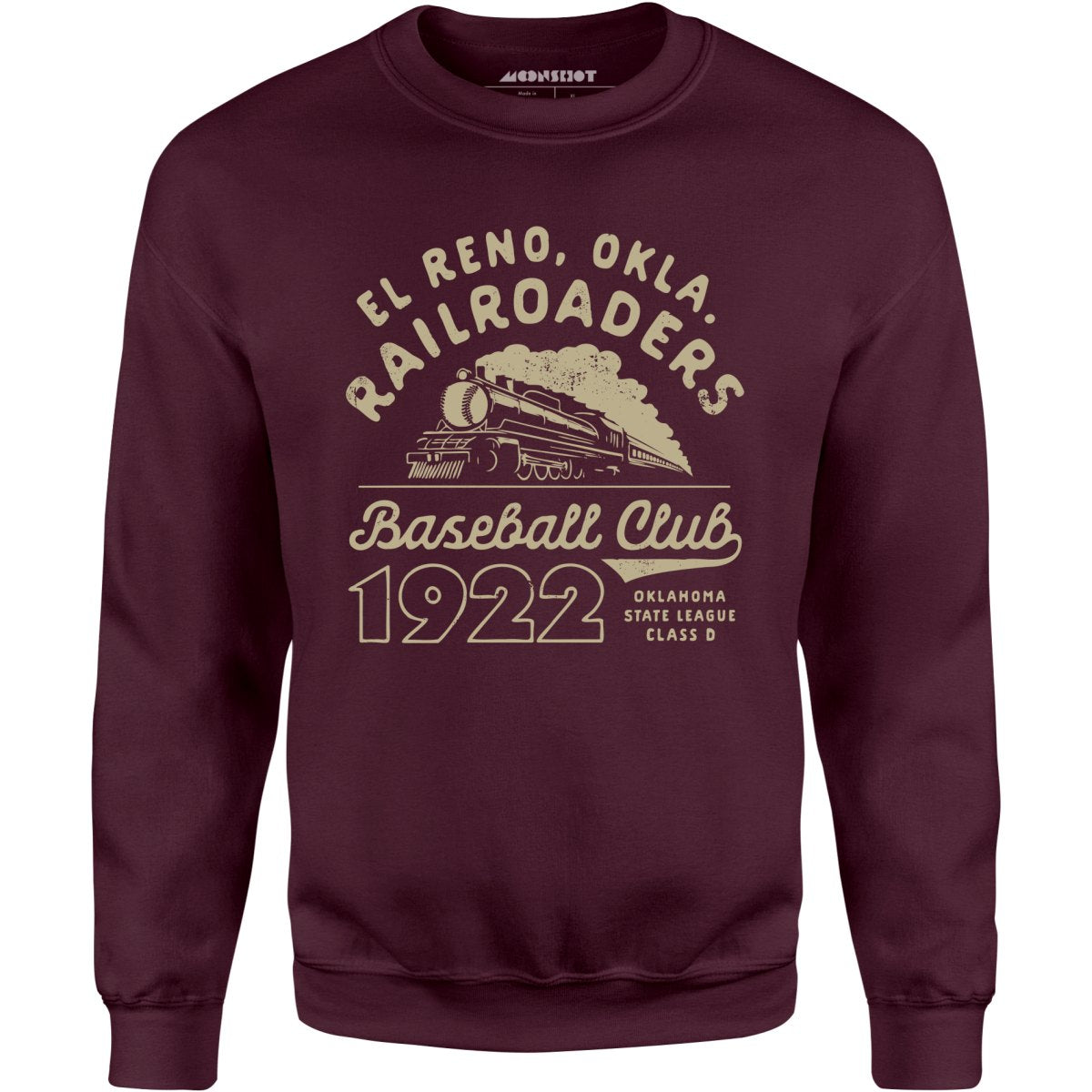 El Reno Railroaders - Oklahoma - Vintage Defunct Baseball Teams - Unisex Sweatshirt