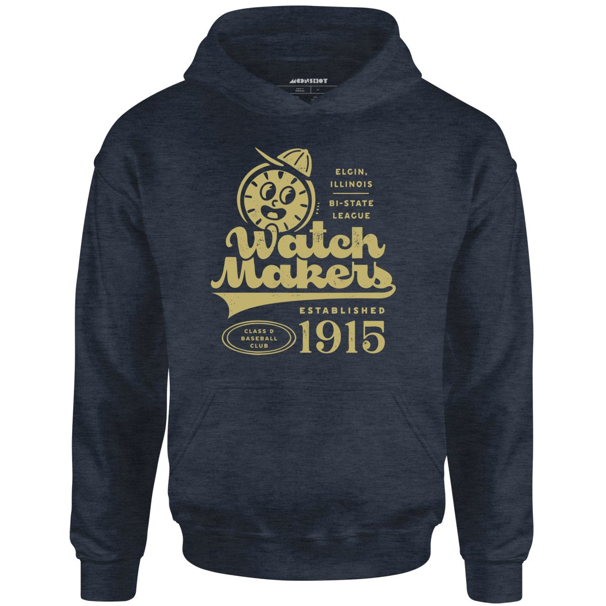 Elgin Watch Makers - Illinois - Vintage Defunct Baseball Teams - Unisex Hoodie