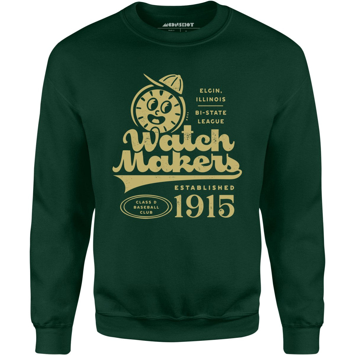Elgin Watch Makers - Illinois - Vintage Defunct Baseball Teams - Unisex Sweatshirt