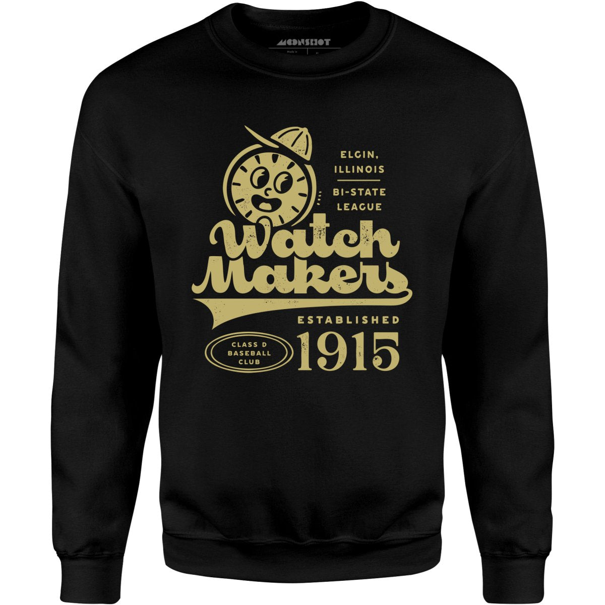Elgin Watch Makers - Illinois - Vintage Defunct Baseball Teams - Unisex Sweatshirt