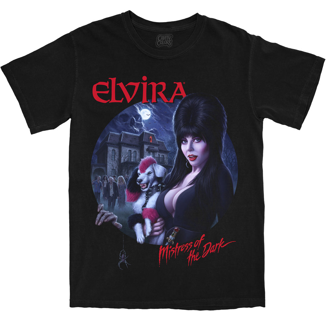 ELVIRA'S HAUNTED HOUSE PARTY - T-SHIRT (COMFORT COLORS)