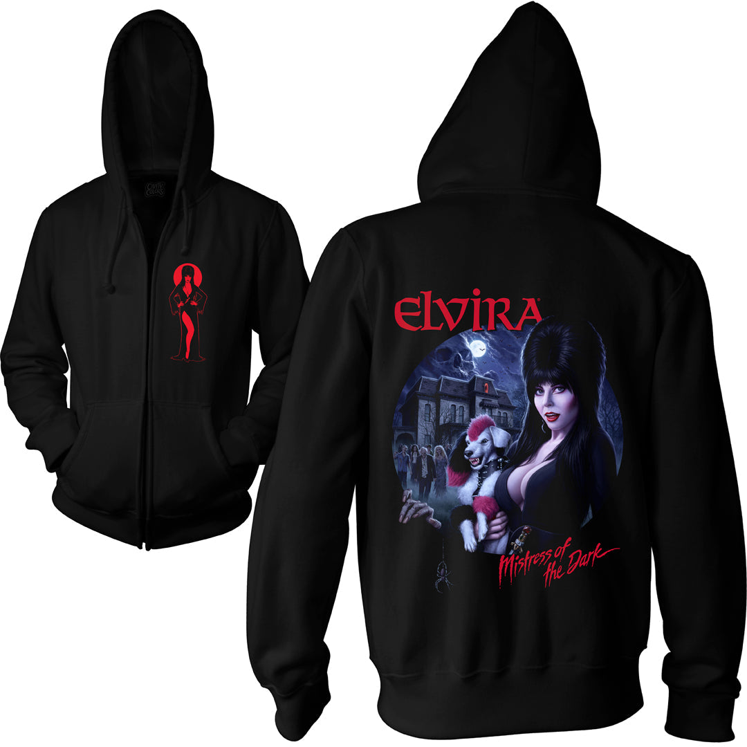 ELVIRA'S HAUNTED HOUSE PARTY - ZIP-UP HOODIE