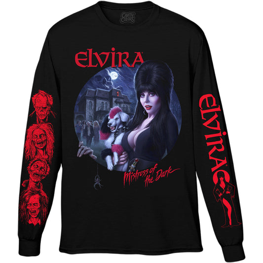 ELVIRA'S HAUNTED HOUSE PARTY - LONG SLEEVE SHIRT
