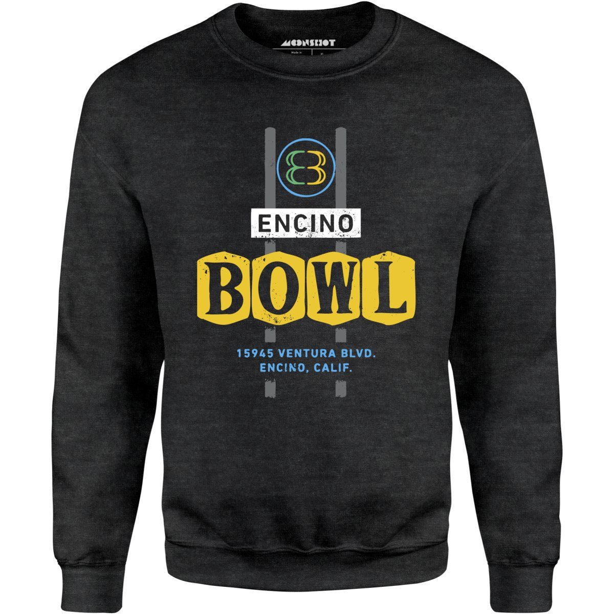 Encino Bowl - Encino, CA - Vintage Bowling Alley - Unisex Sweatshirt