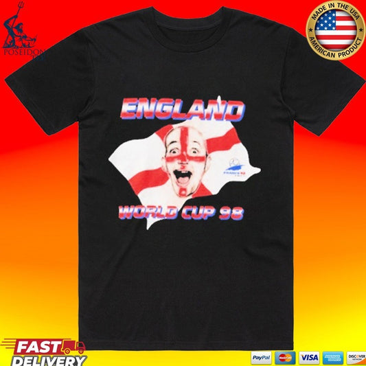 England World Cup 98 Face Paint T-shirt