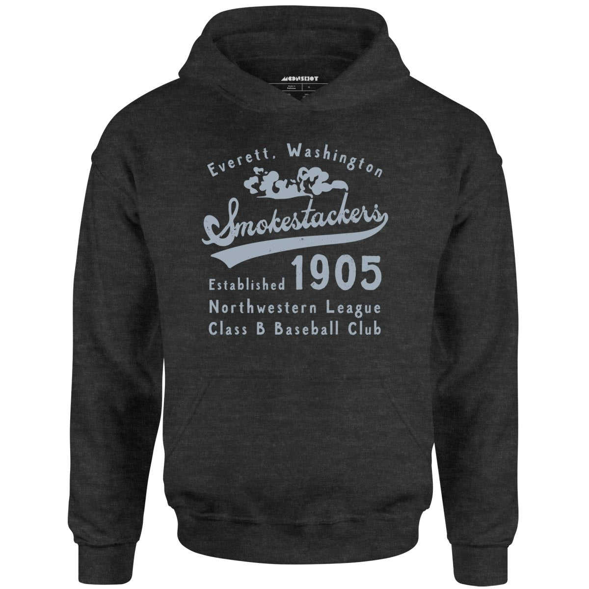 Everett Smokestackers - Washington - Vintage Defunct Baseball Teams - Unisex Hoodie