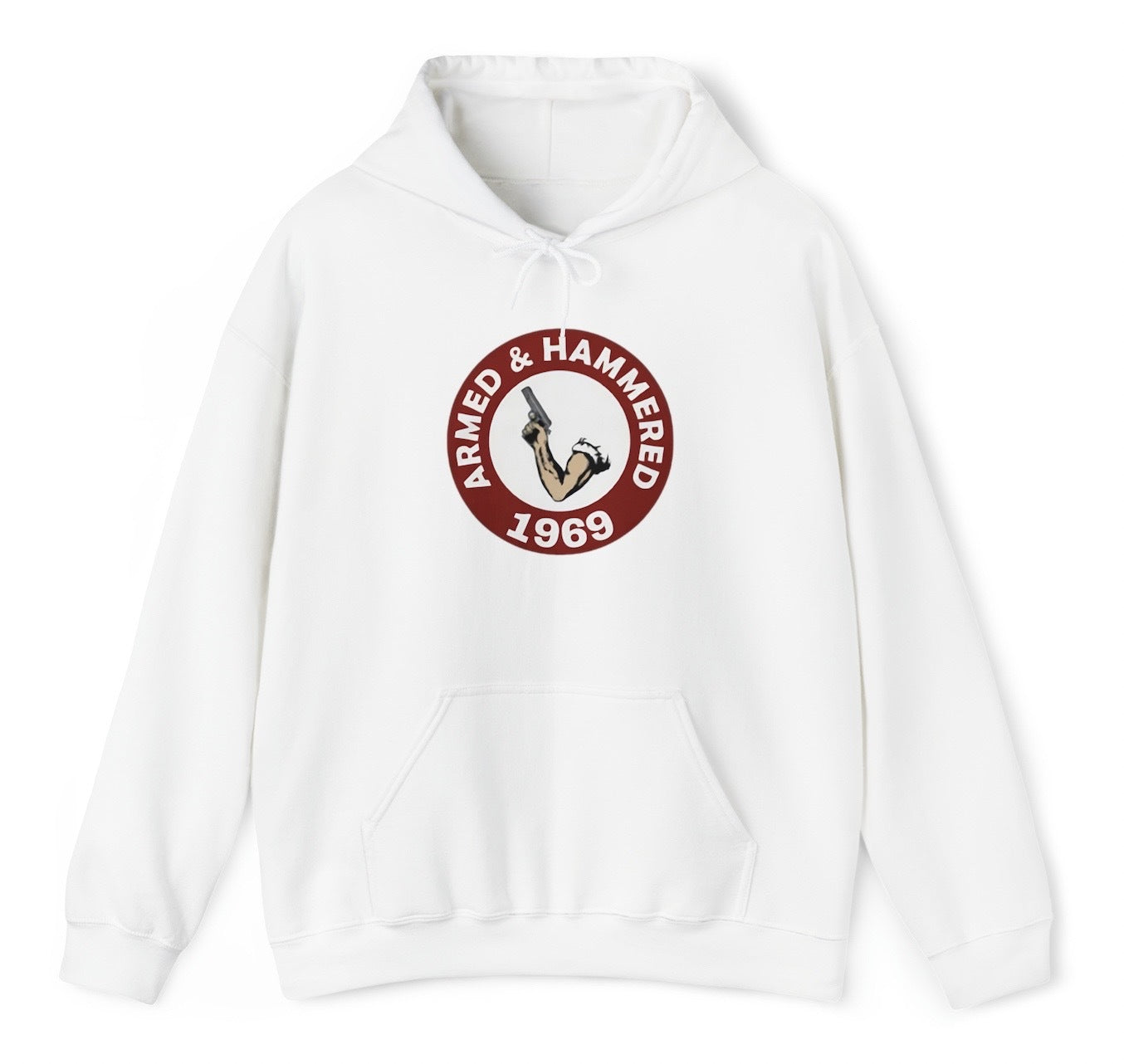 Armed and Hammered 1969 Hoodie - clothing by TeeHivey.com (Image 2)