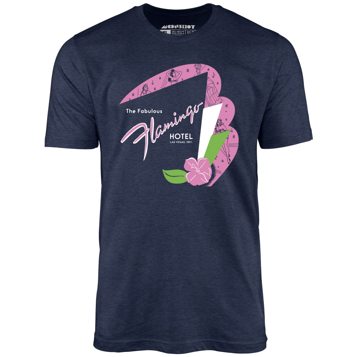 Fabulous Flamingo Hotel v2 - Vintage Las Vegas - Unisex T-Shirt