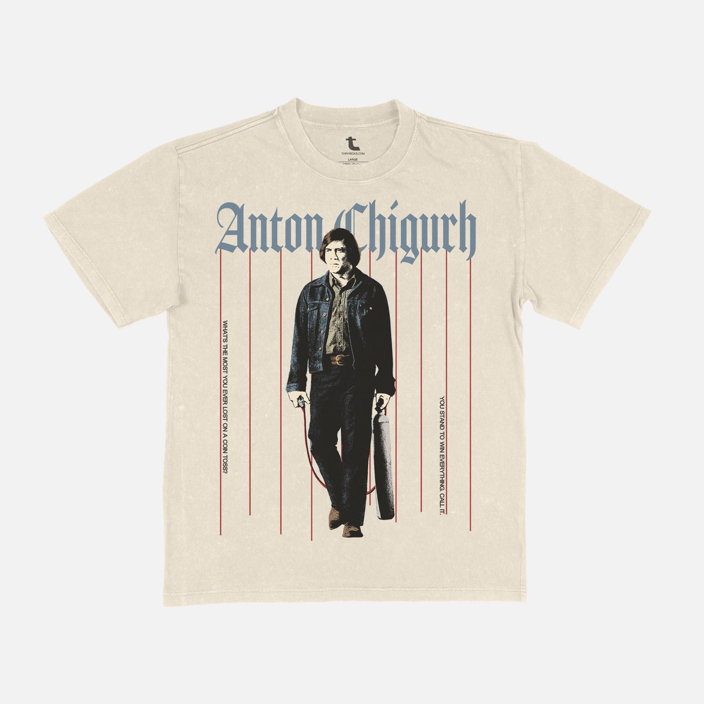 Anton Chigurh Pinstripes Graphic Tee