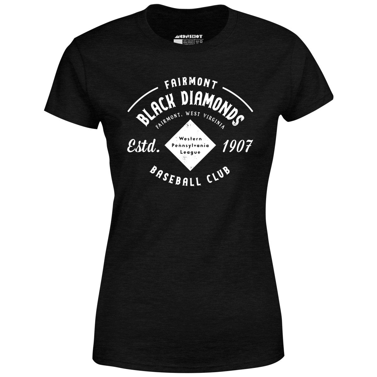 Fairmont Black Diamonds - West Virginia - Vintage Defunct Baseball Teams - Women's T-Shirt
