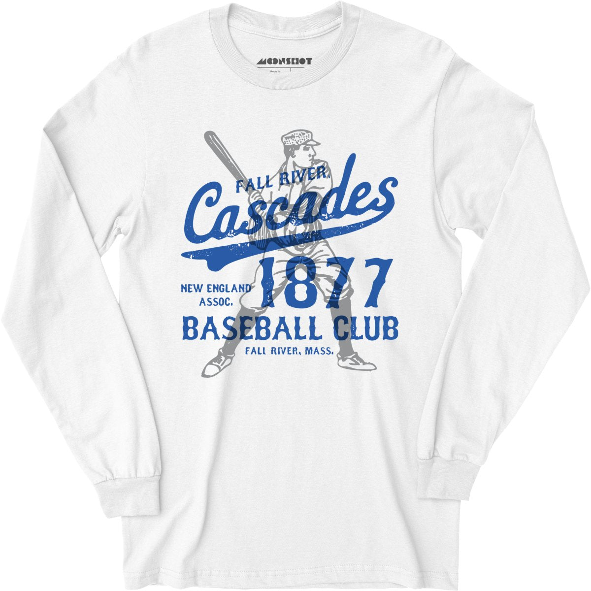 Fall River Cascades - Massachusetts - Vintage Defunct Baseball Teams - Long Sleeve T-Shirt