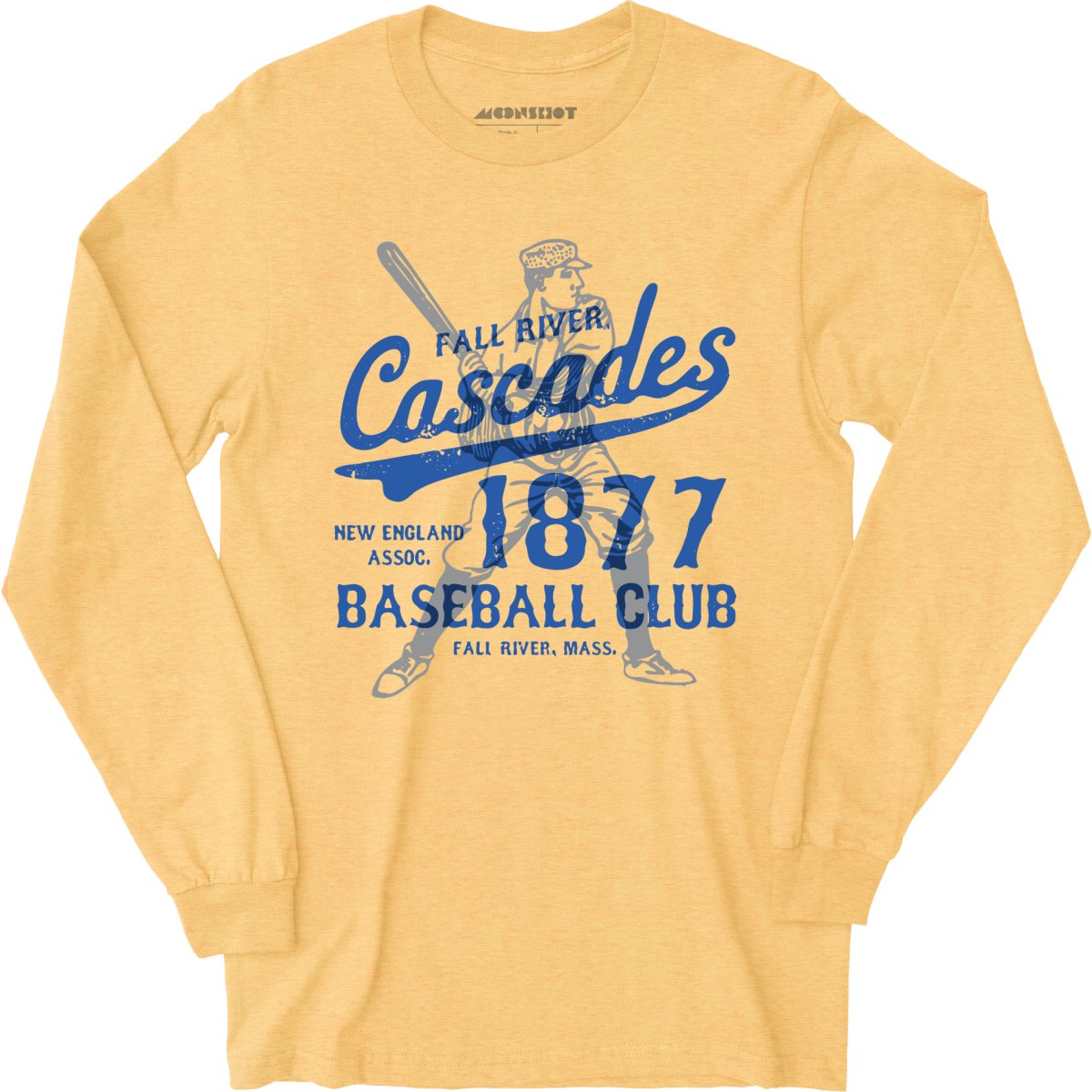 Fall River Cascades - Massachusetts - Vintage Defunct Baseball Teams - Long Sleeve T-Shirt