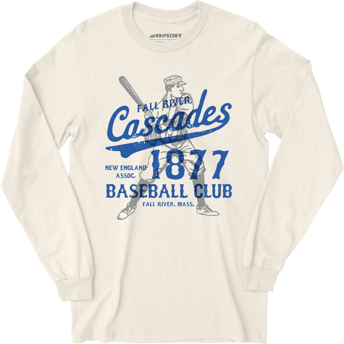 Fall River Cascades - Massachusetts - Vintage Defunct Baseball Teams - Long Sleeve T-Shirt