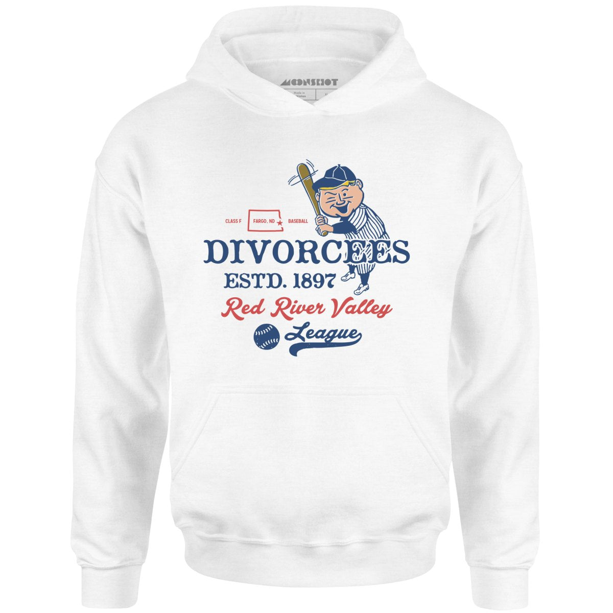 Fargo Divorcees - North Dakota - Vintage Defunct Baseball Teams - Unisex Hoodie