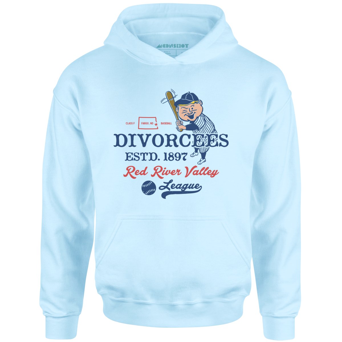 Fargo Divorcees - North Dakota - Vintage Defunct Baseball Teams - Unisex Hoodie