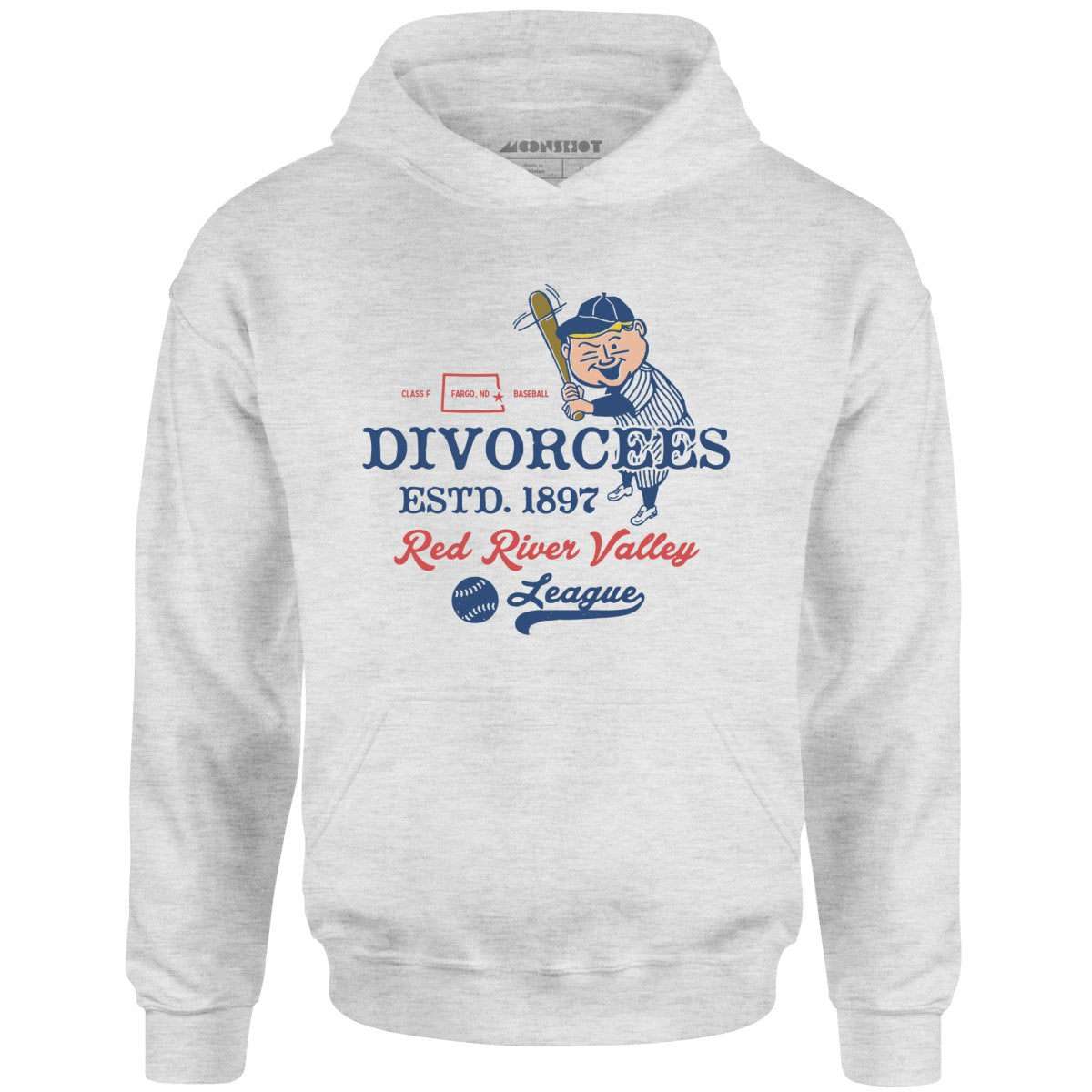 Fargo Divorcees - North Dakota - Vintage Defunct Baseball Teams - Unisex Hoodie