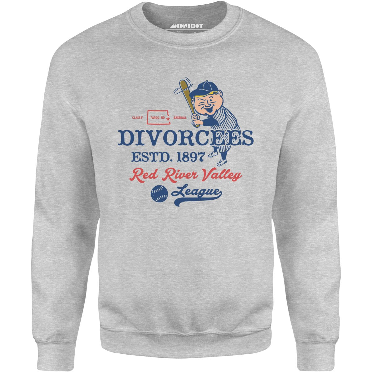 Fargo Divorcees - North Dakota - Vintage Defunct Baseball Teams - Unisex Sweatshirt