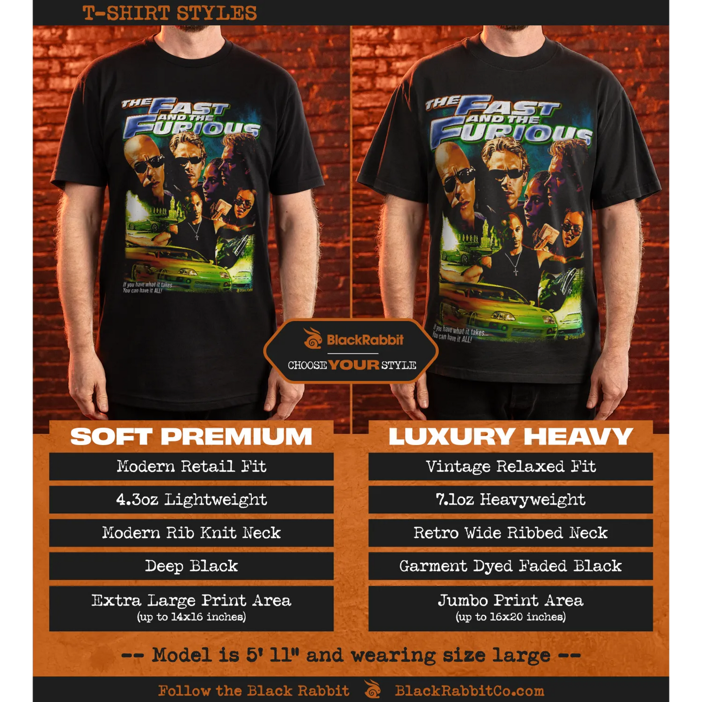 The Fast And The Furious Movie Poster Inspired Retro Unisex Classic T-Shirt