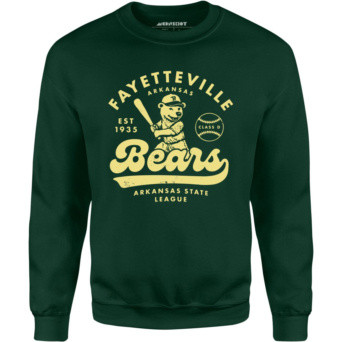 Fayetteville Bears - Arkansas - Vintage Defunct Baseball Teams - Unisex Sweatshirt