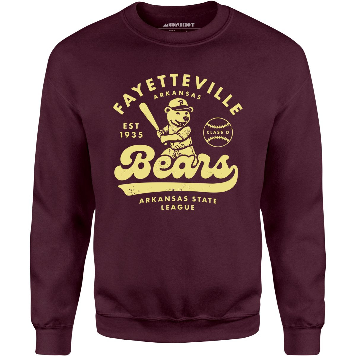 Fayetteville Bears - Arkansas - Vintage Defunct Baseball Teams - Unisex Sweatshirt