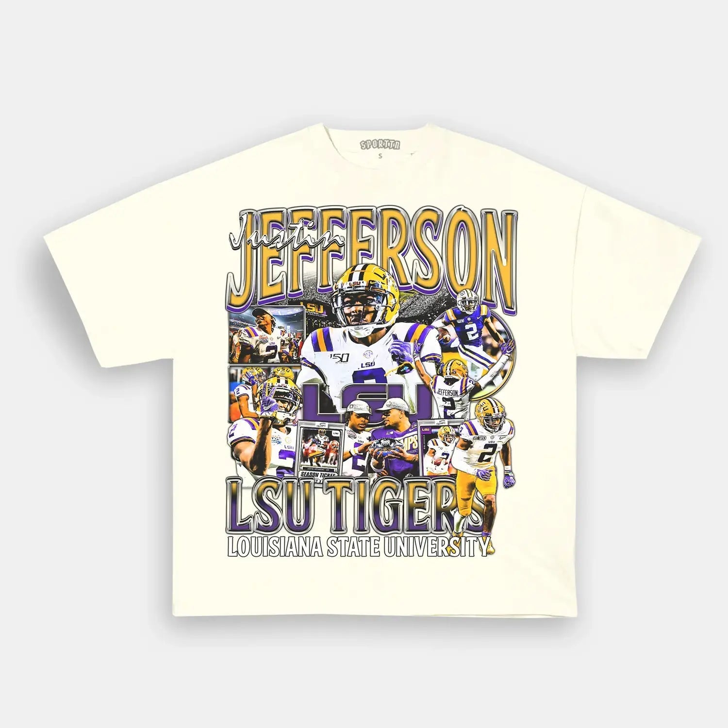 JUSTIN JEFFERSON - LSU TEE - clothing by TeeHivey.com (Image 3)