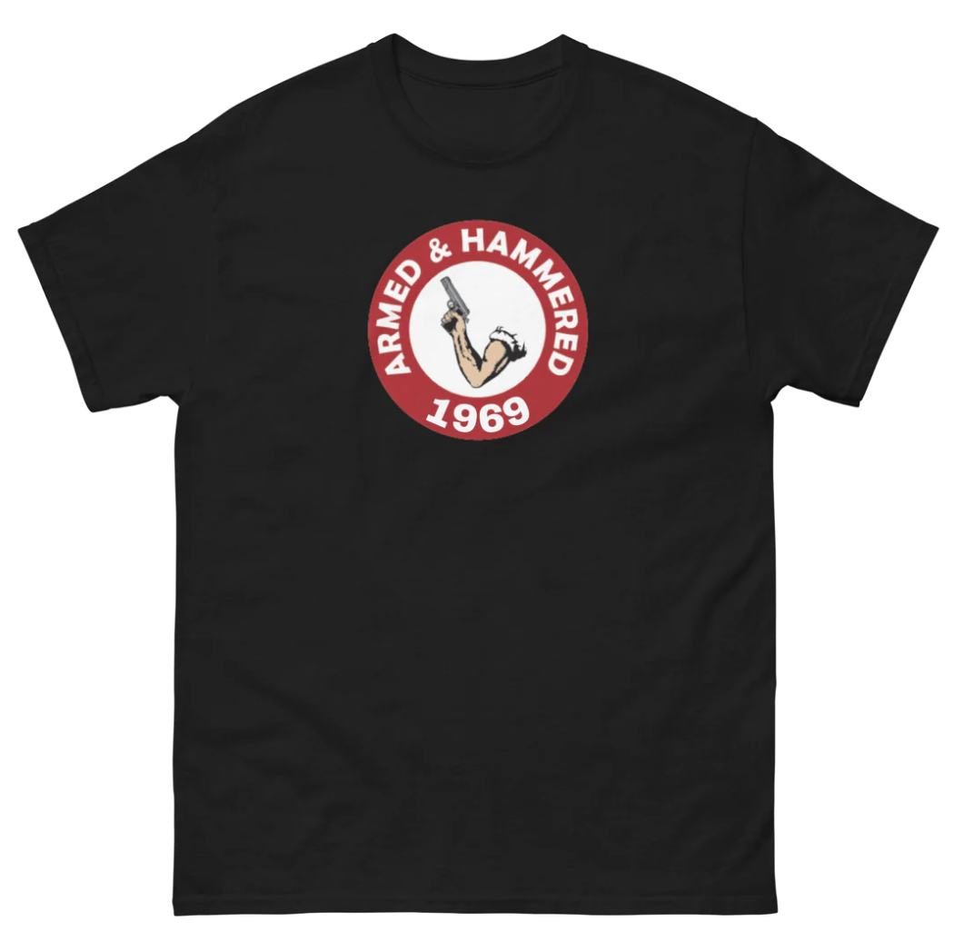 Armed and Hammered 1969 Tee - clothing by TeeHivey.com (Image 1)