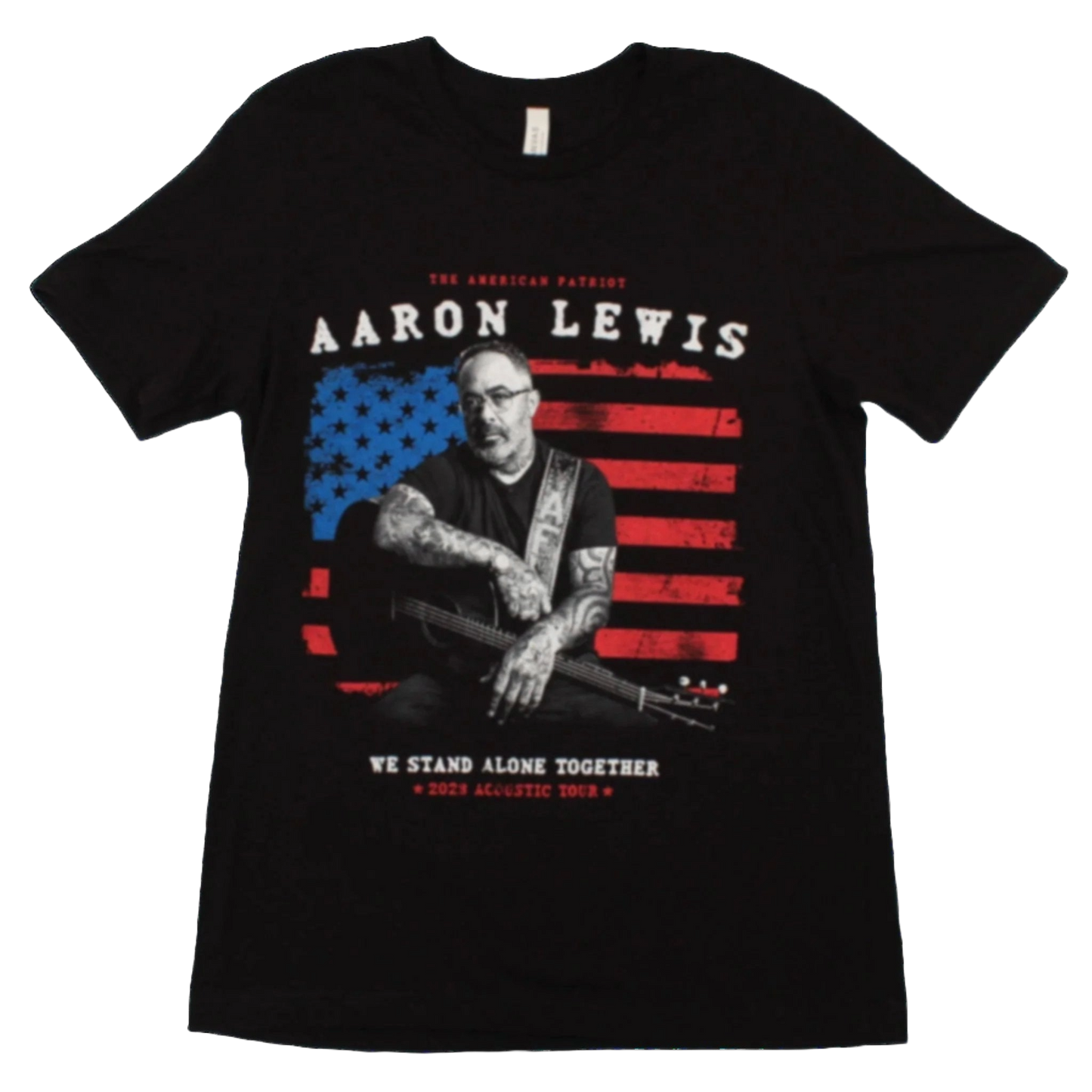 Aaron Lewis We Stand Alone Photo Mens T Shirt Black